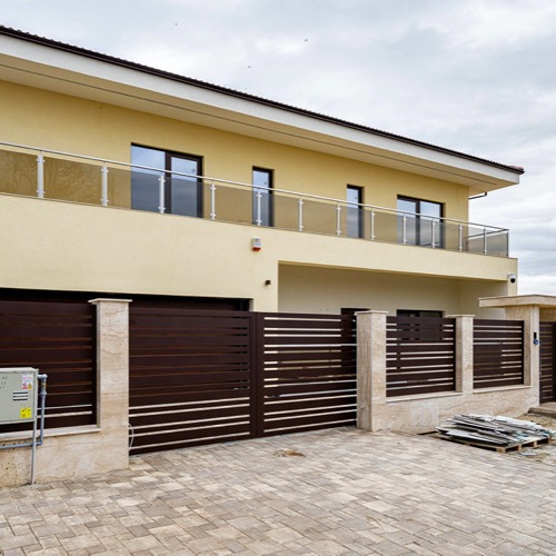 Gard aluminiu - RAL 8019