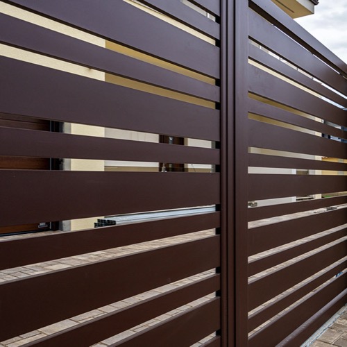 Gard aluminiu - RAL 8019