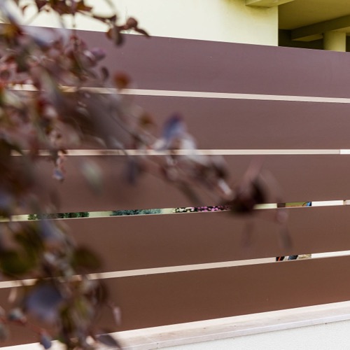 Gard aluminiu - RAL 8028/1019