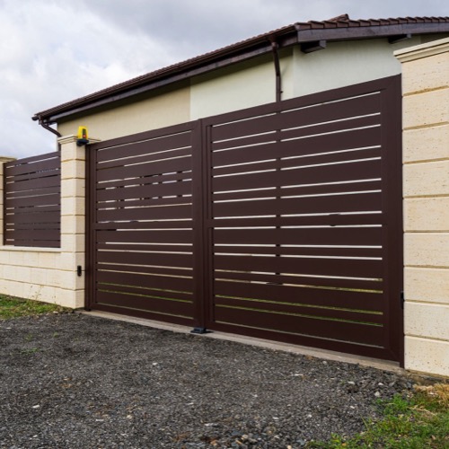Gard aluminiu - RAL 8017