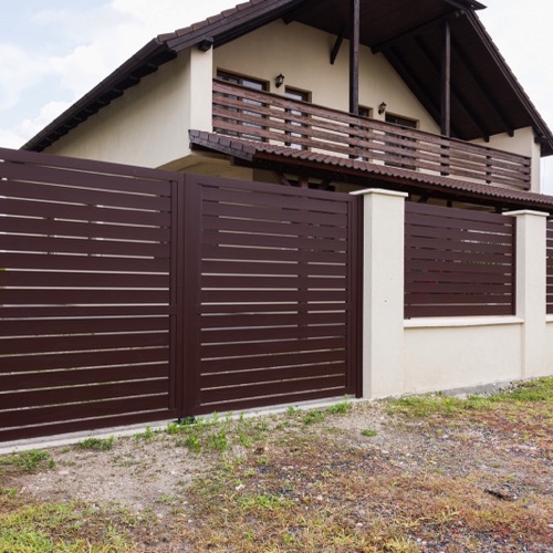 Gard aluminiu - RAL 8017