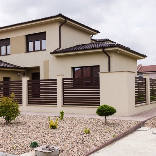 Gard aluminiu - RAL 8017