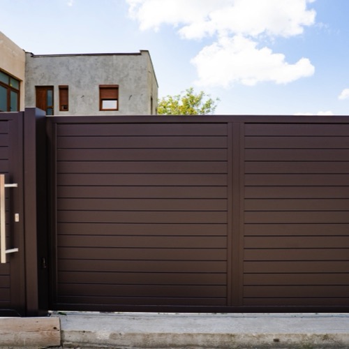 Gard aluminiu - RAL 8019